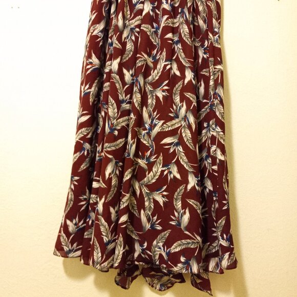 NWT Anthro Reynu Taandon Leaf Print Maxi Skirt Size S - Picture 12 of 16